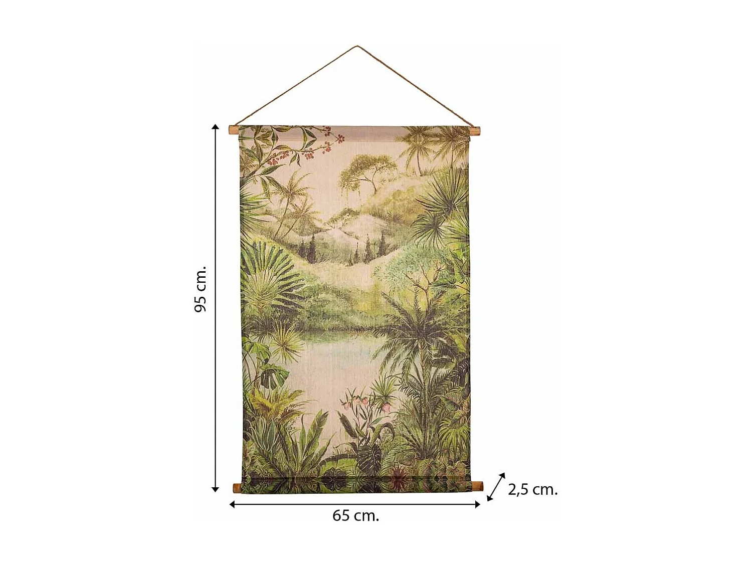 Lienzo pergamino de tela impresa 65x95x2,5