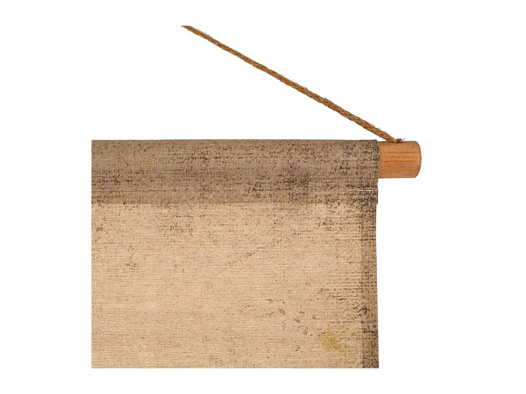 Toile imprimée en parchemin