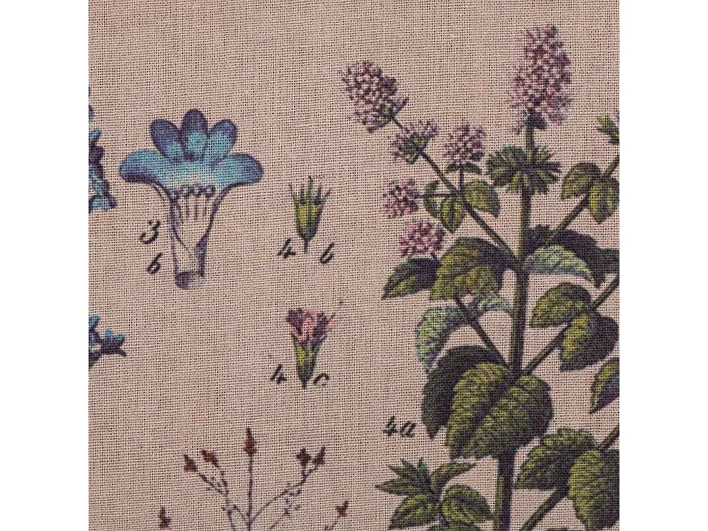 Cadre en bois et tissu imprimé