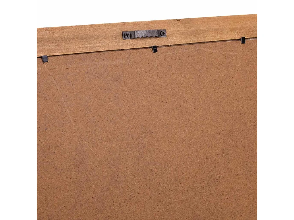 Cadre en bois et tissu imprimé