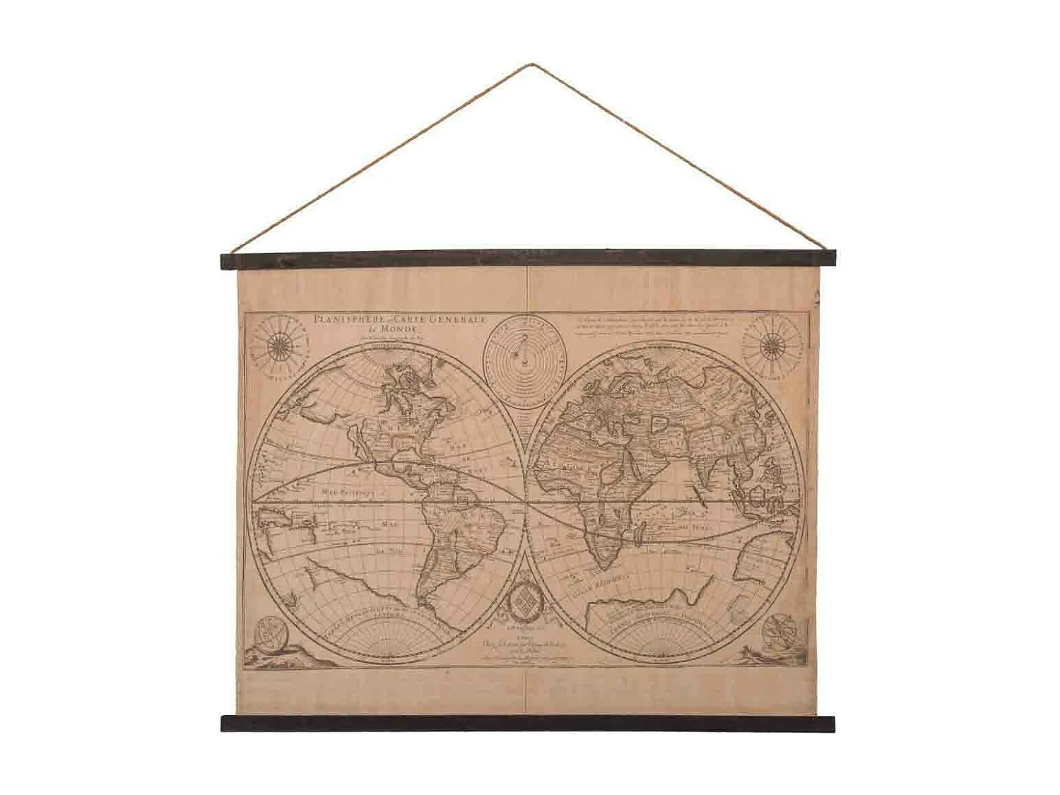 Bedrucktes Leinen Pergament Leinwand 97x76x1,7