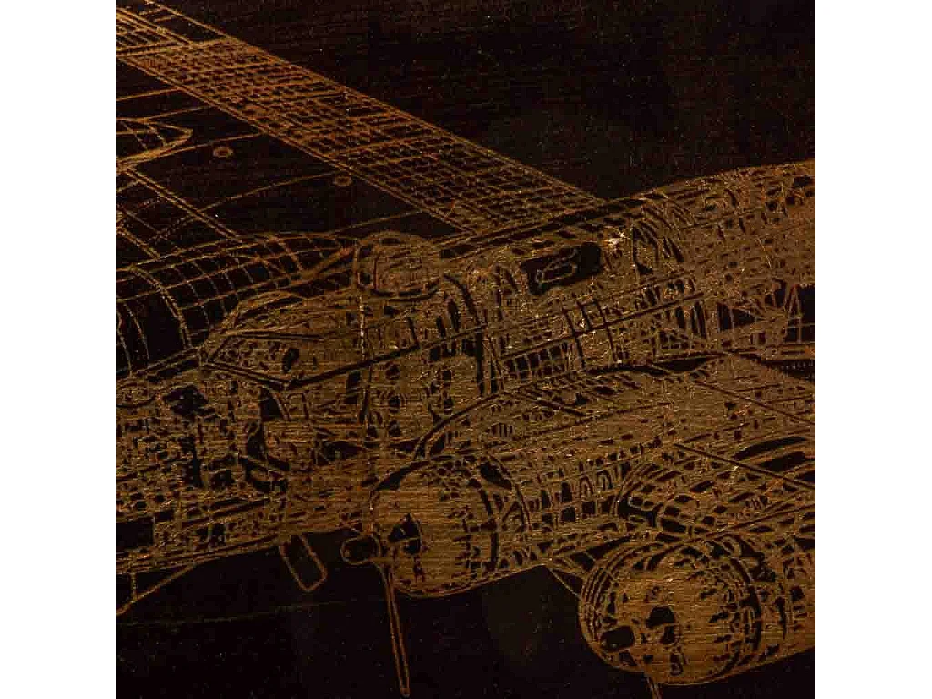 Holzrahmen mit goldener Oberfläche