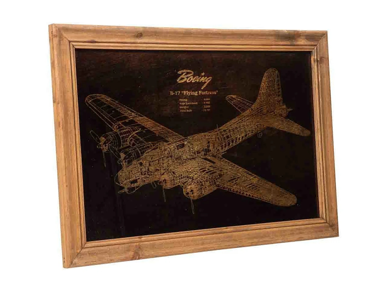 Holzrahmen mit goldener Oberfläche