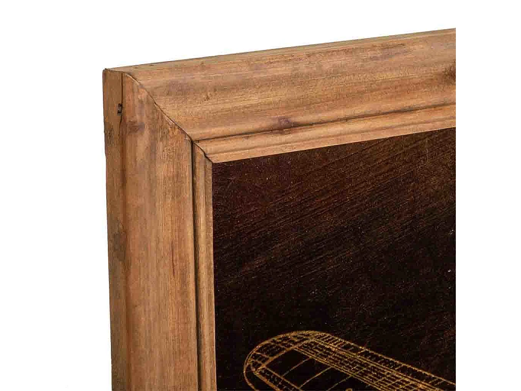 Holzrahmen mit goldener Oberfläche