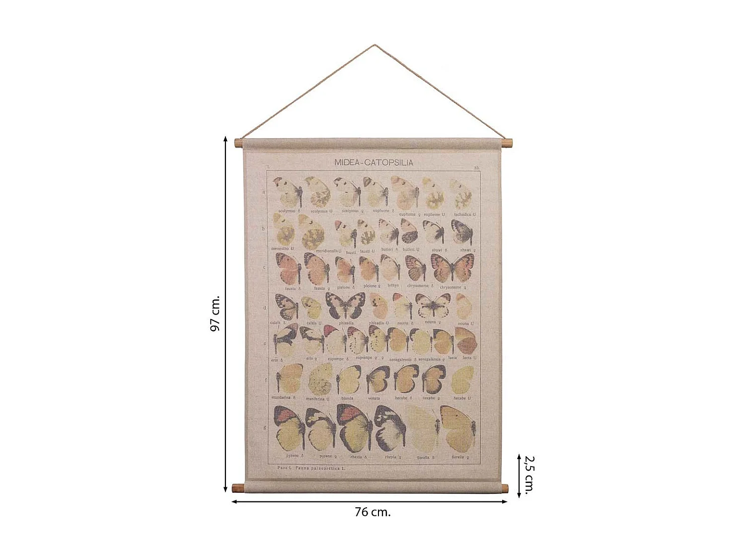Bedruckte Stoff-Pergamentleinwand