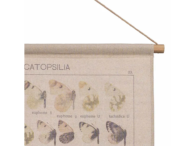 Lona de tecido impressa em pergaminho