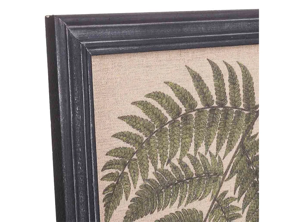 Rahmen aus Holz und bedrucktem Stoff