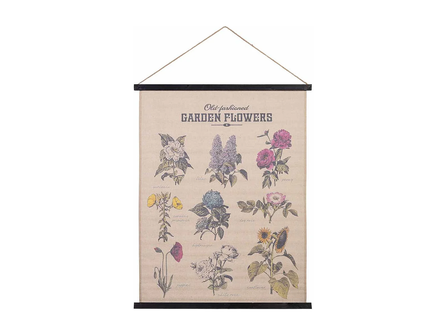 Lona de tecido impressa em pergaminho