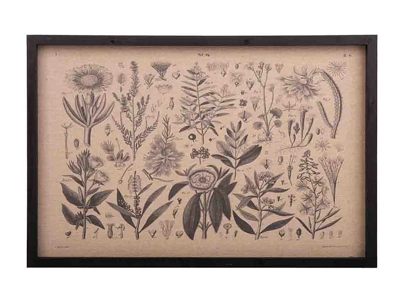 Cornice in legno e tessuto