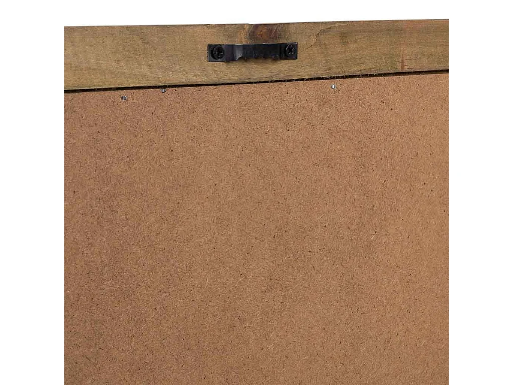 Rahmen aus Holz und bedrucktem Stoff