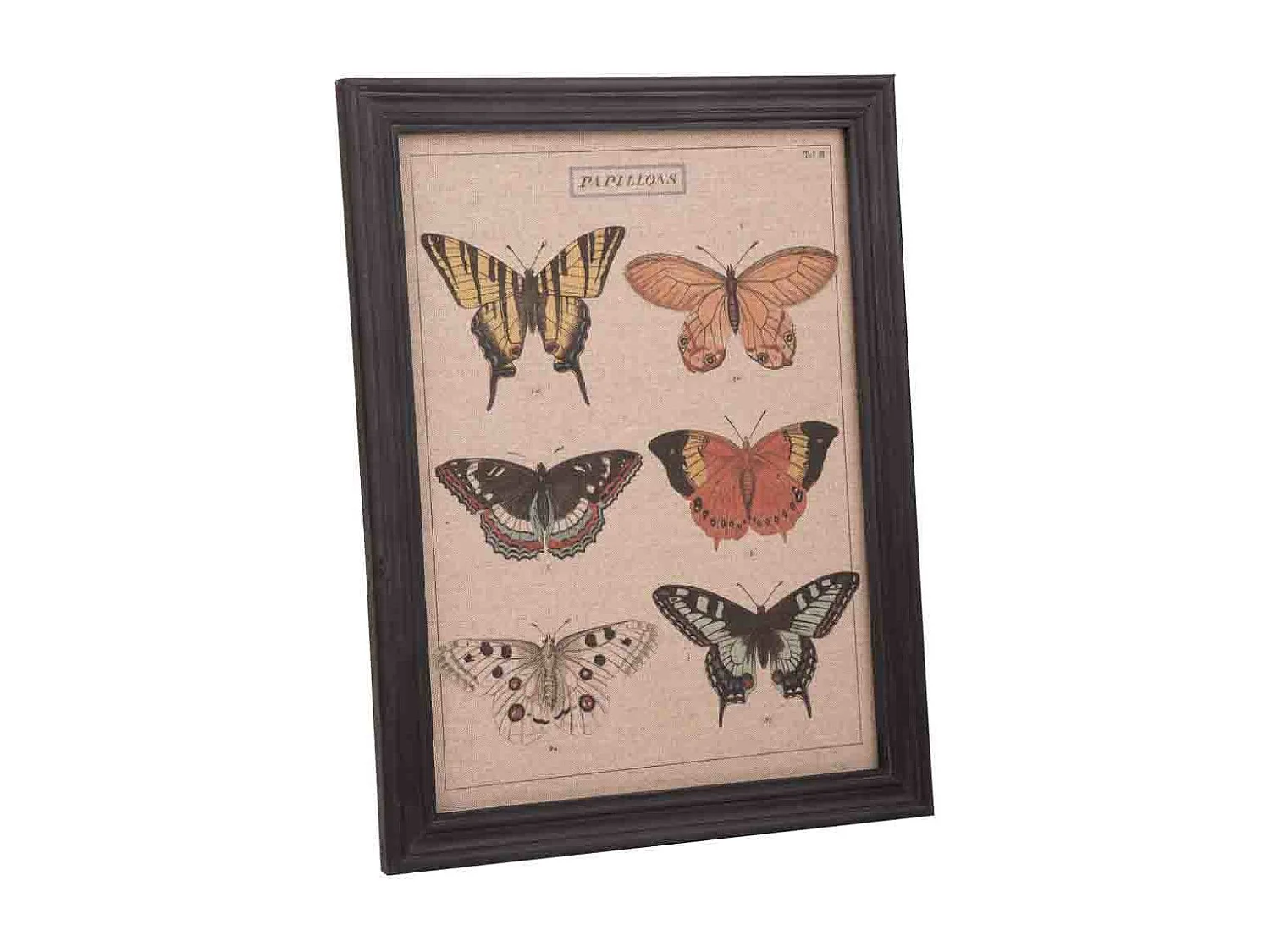 Quadro de madeira e tecido