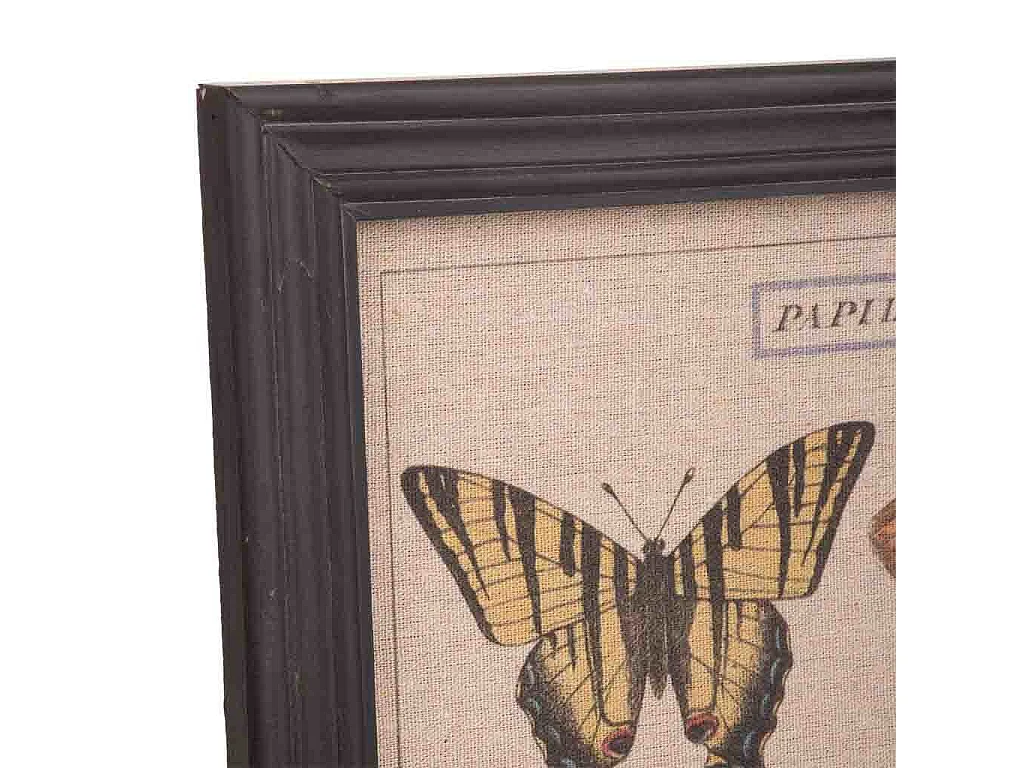 Quadro de madeira e tecido