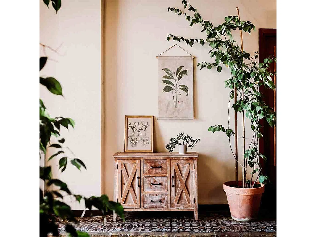 Toile imprimée en parchemin