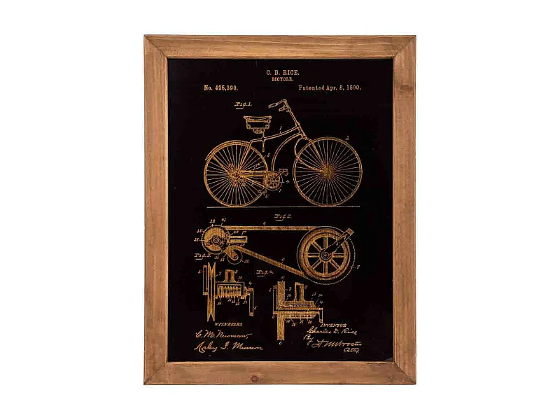 Holzrahmen mit goldener Oberfläche