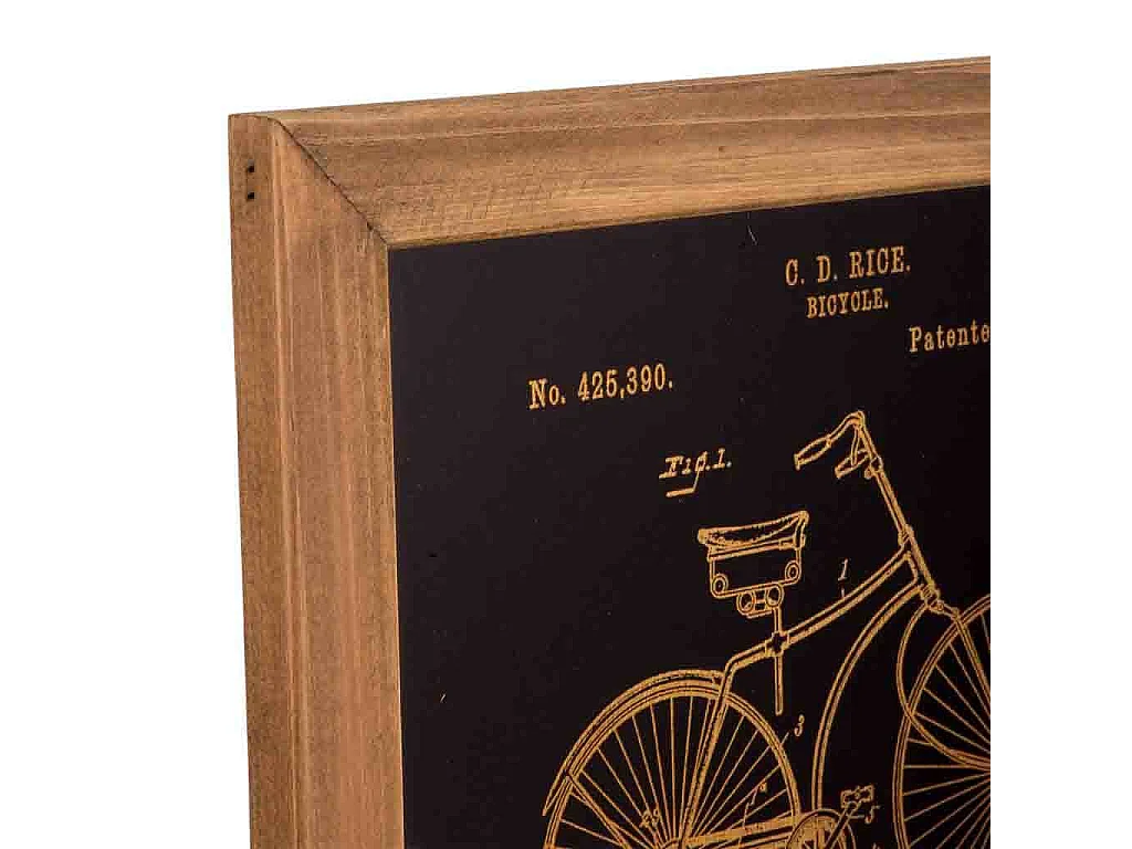 Holzrahmen mit goldener Oberfläche