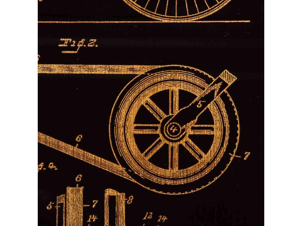 Holzrahmen mit goldener Oberfläche