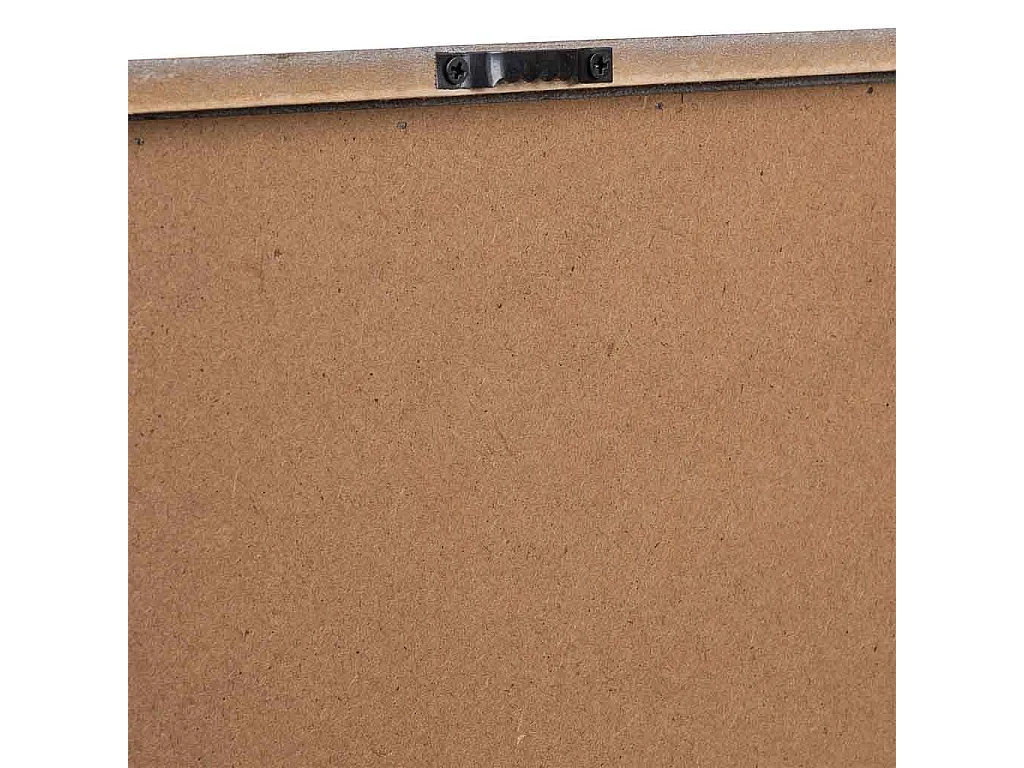 Rahmen aus Holz und bedrucktem Stoff