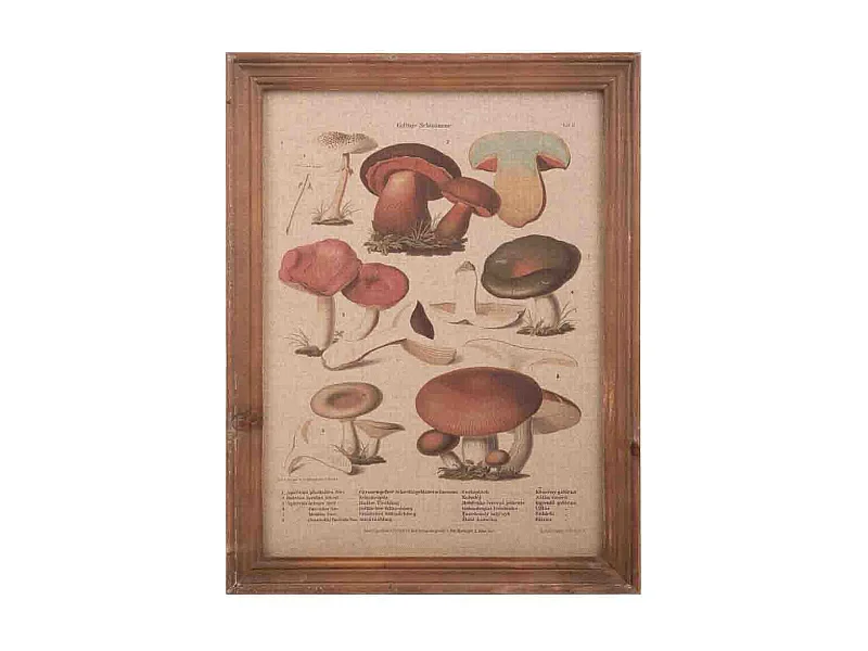 Quadro de madeira e tecido