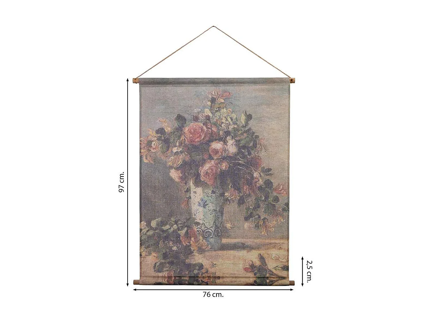 Liezo pergamino de tela impresa 76x97x2,5