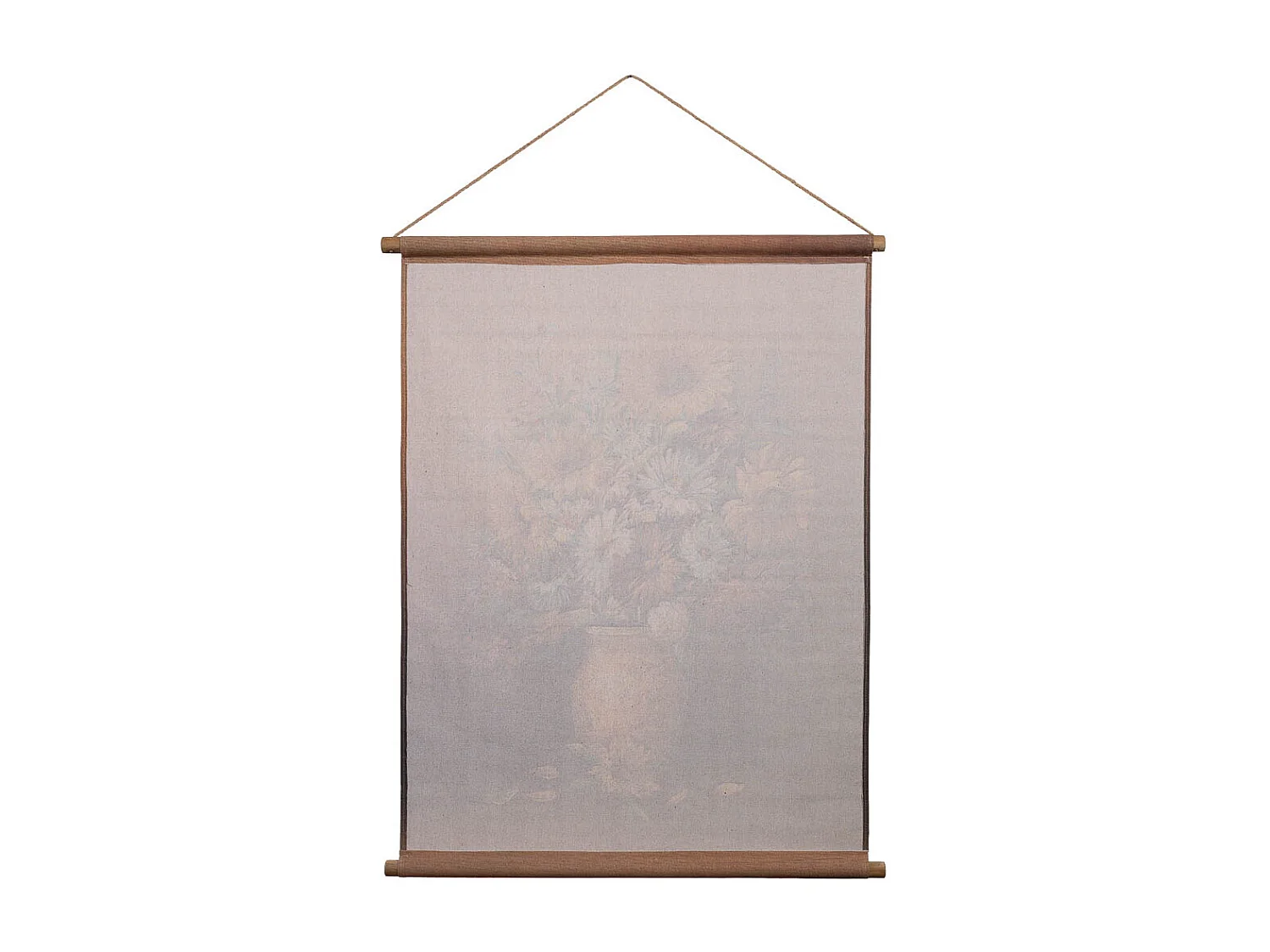 Pergament-Leinwand aus bedrucktem Stoff 76x97x2,5h cm