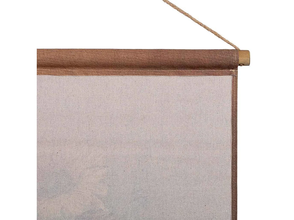 Pergament-Leinwand aus bedrucktem Stoff 76x97x2,5h cm