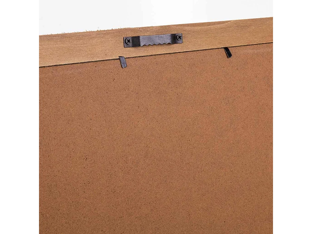 Quadro de madeira e tecido impresso