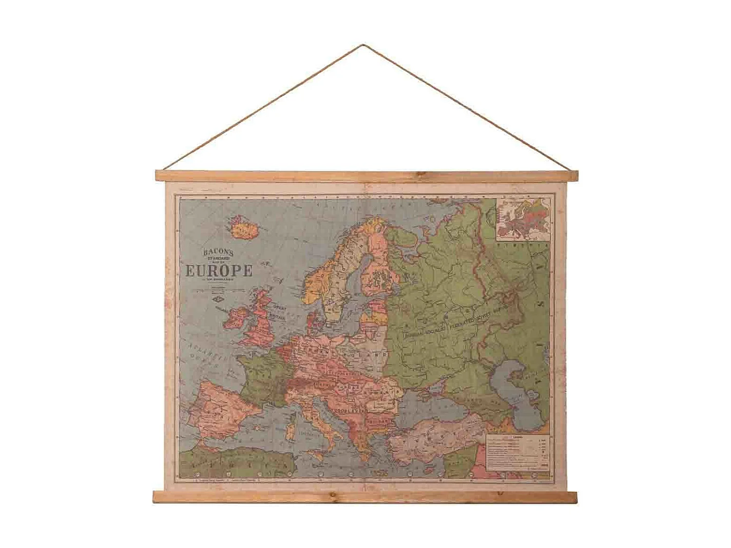 Toile de lin imprimée en parchemin