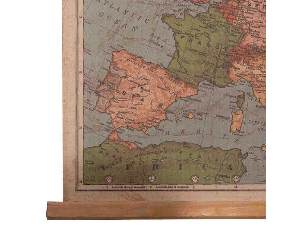Toile de lin imprimée en parchemin