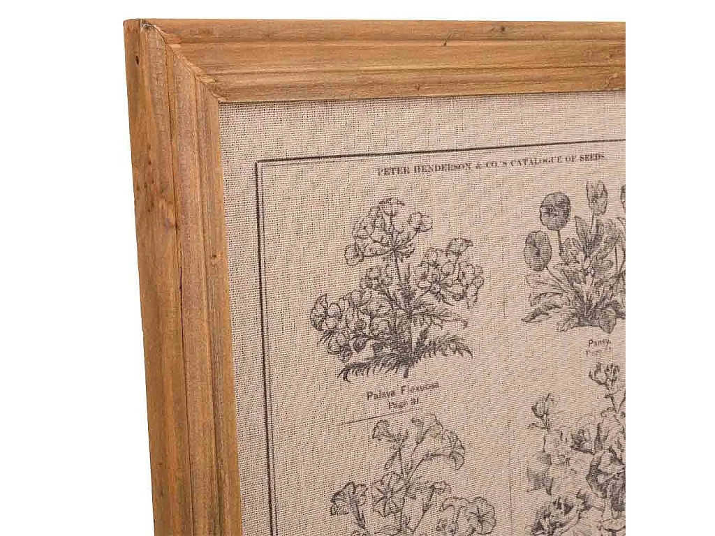 Cuadro de madera y tela impresa 33x43x1,8