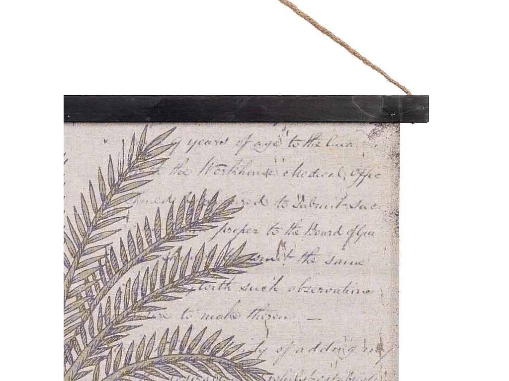 Toile imprimée en parchemin