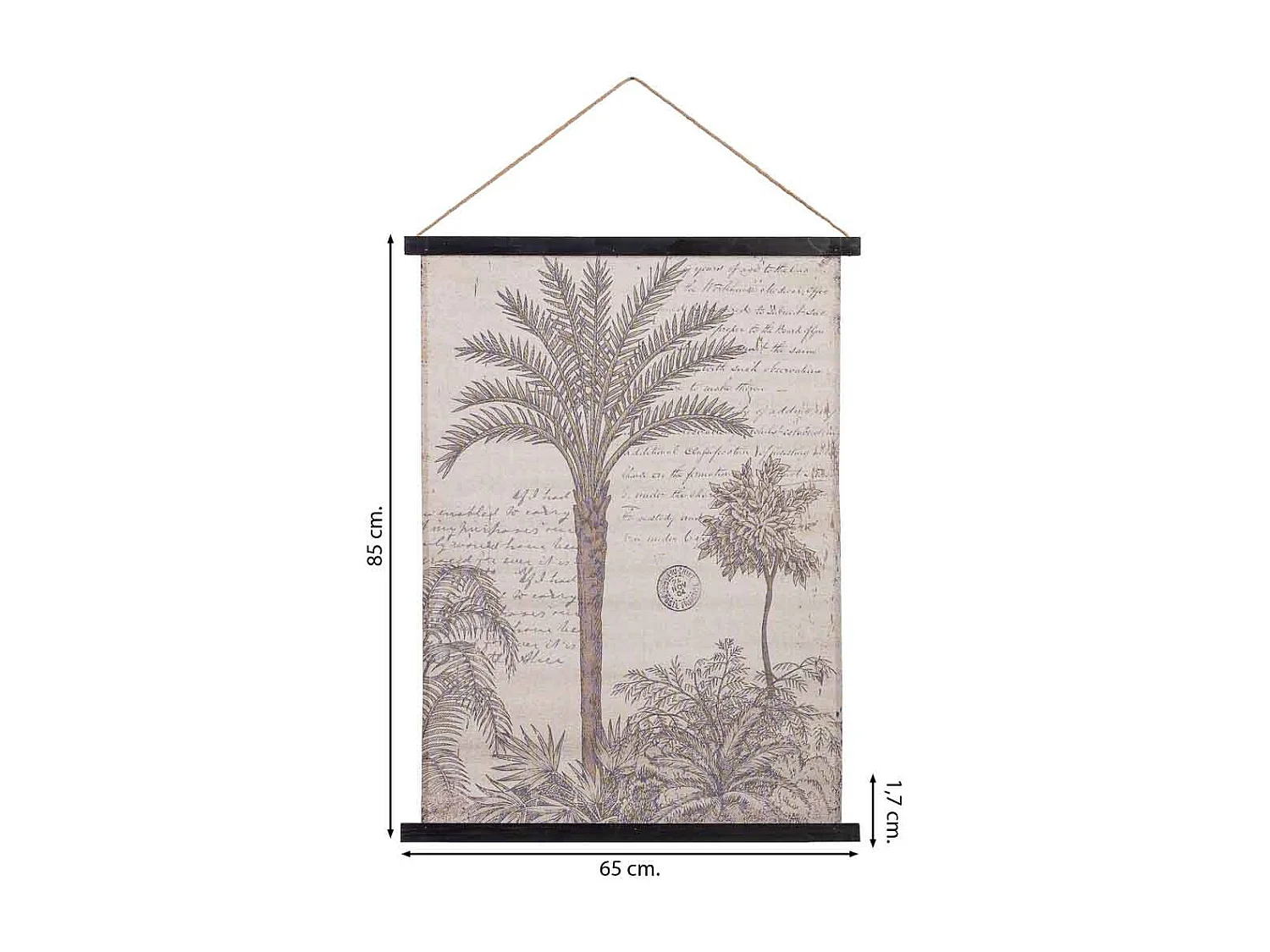 Liezo pergamino de tela impresa 65x85x1,7