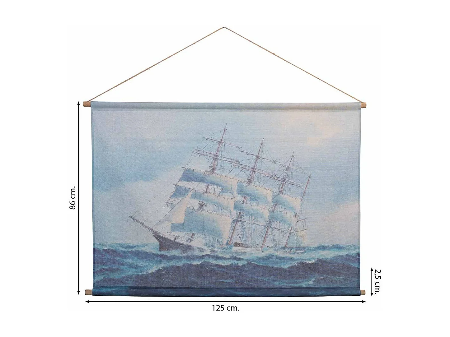 Bedruckte Stoff-Pergamentleinwand