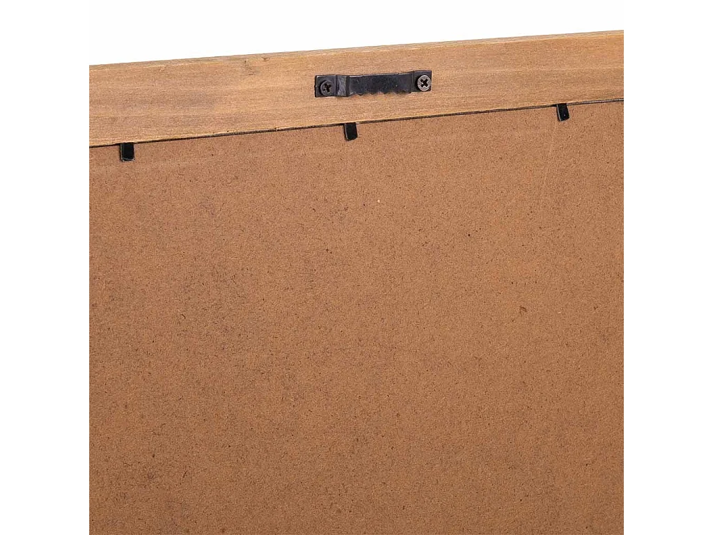 Cadre en bois et tissu imprimé