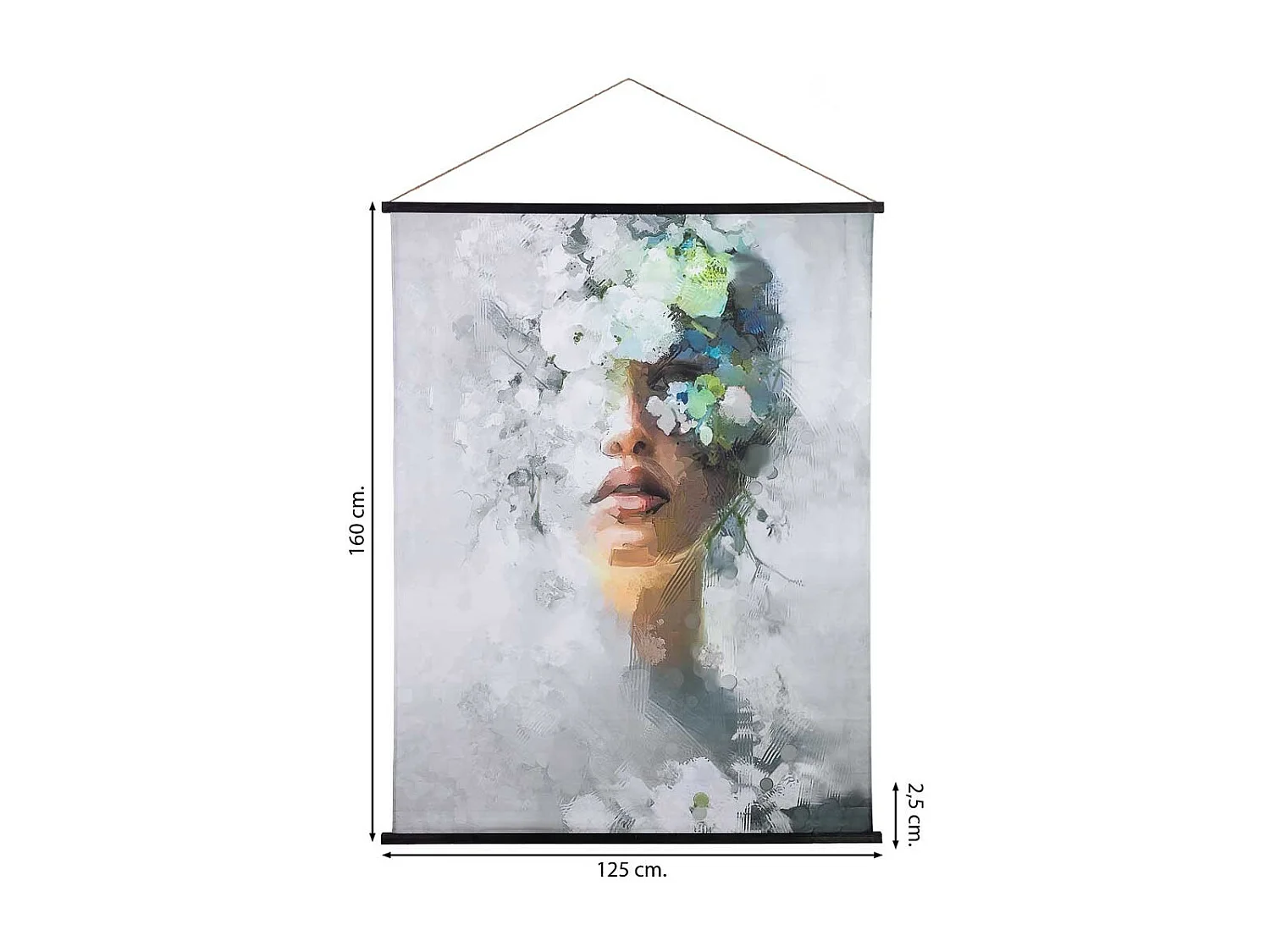 Lona de tecido impressa em pergaminho