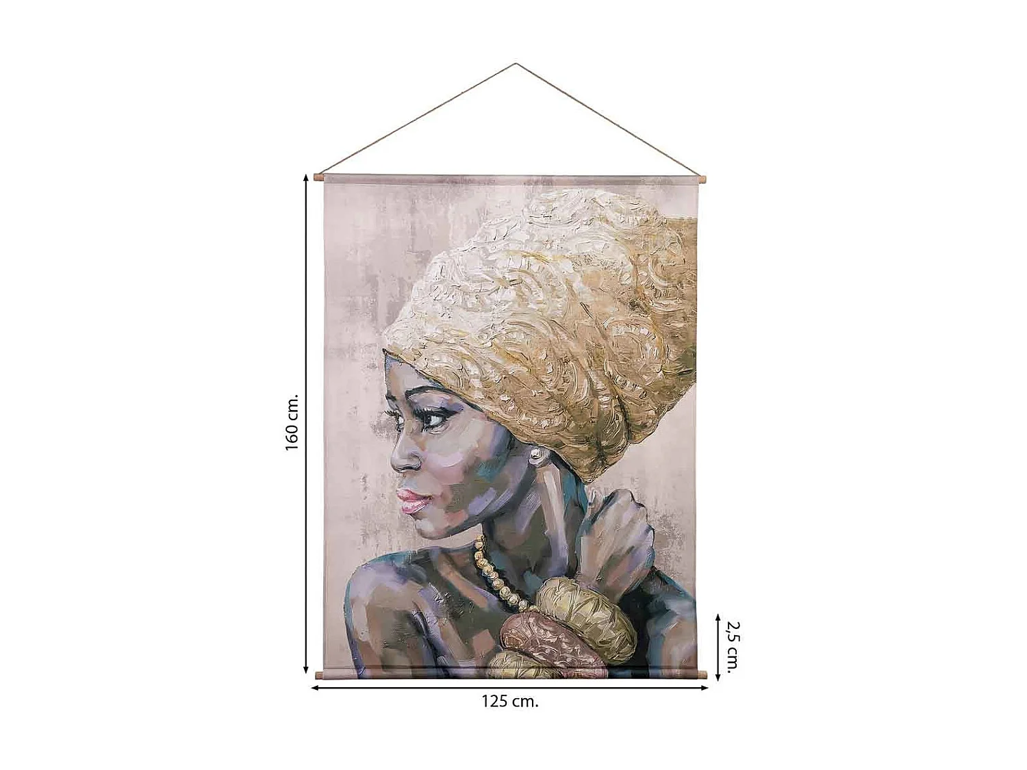 Lona de tecido impressa em pergaminho