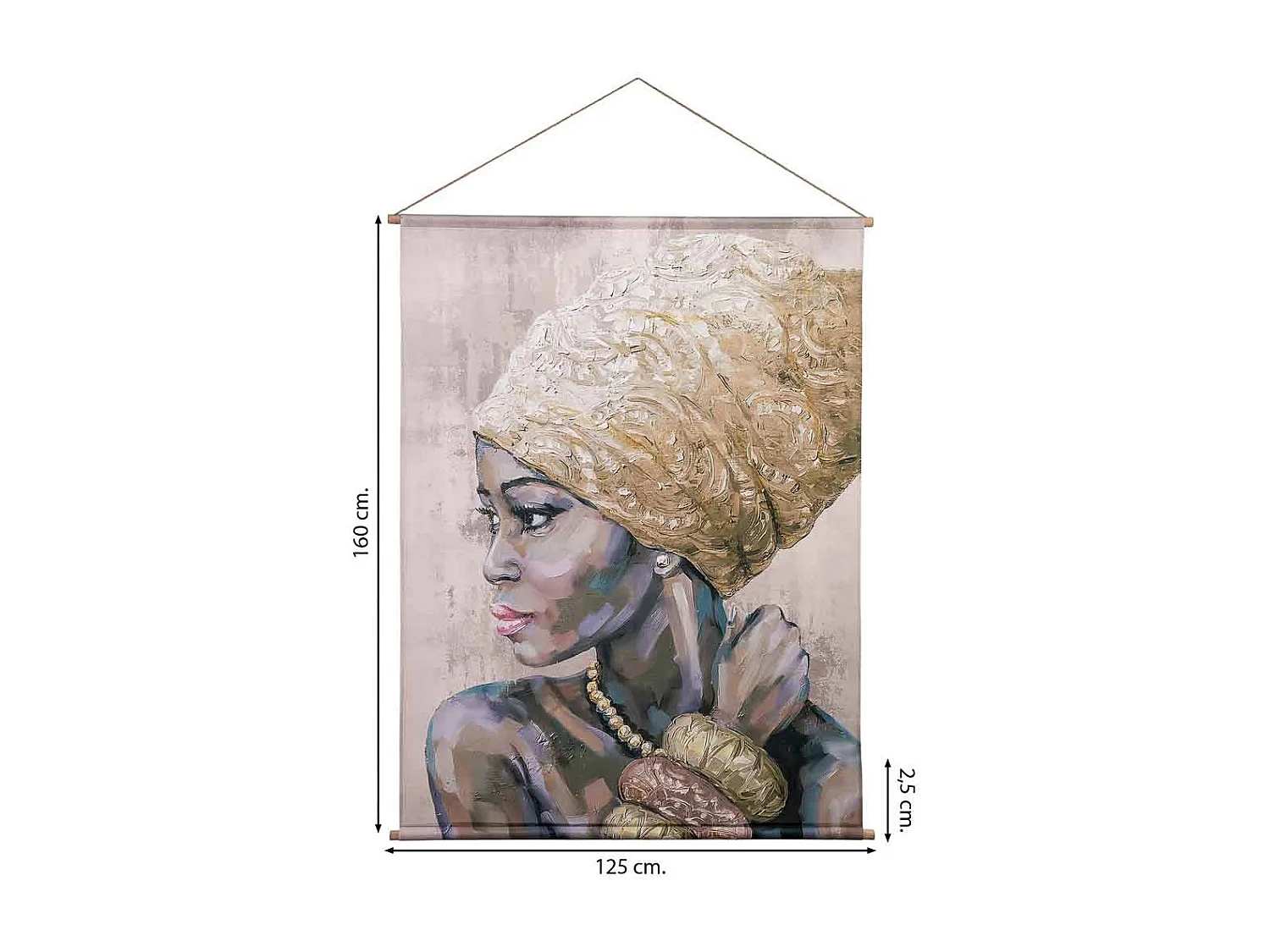 Lona de tecido impressa em pergaminho