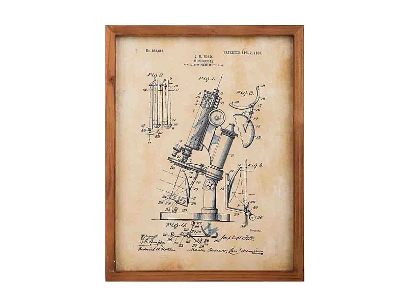 Rahmen aus Holz und Stoff