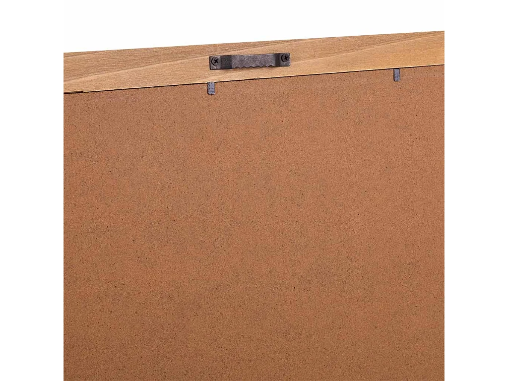 Quadro de madeira e tecido impresso