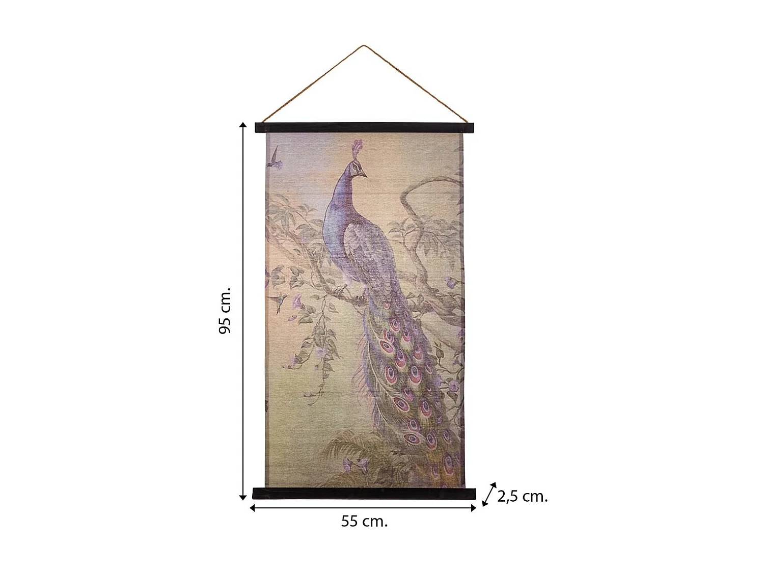 Lienzo pergamino de tela impresa 55x95x1,7