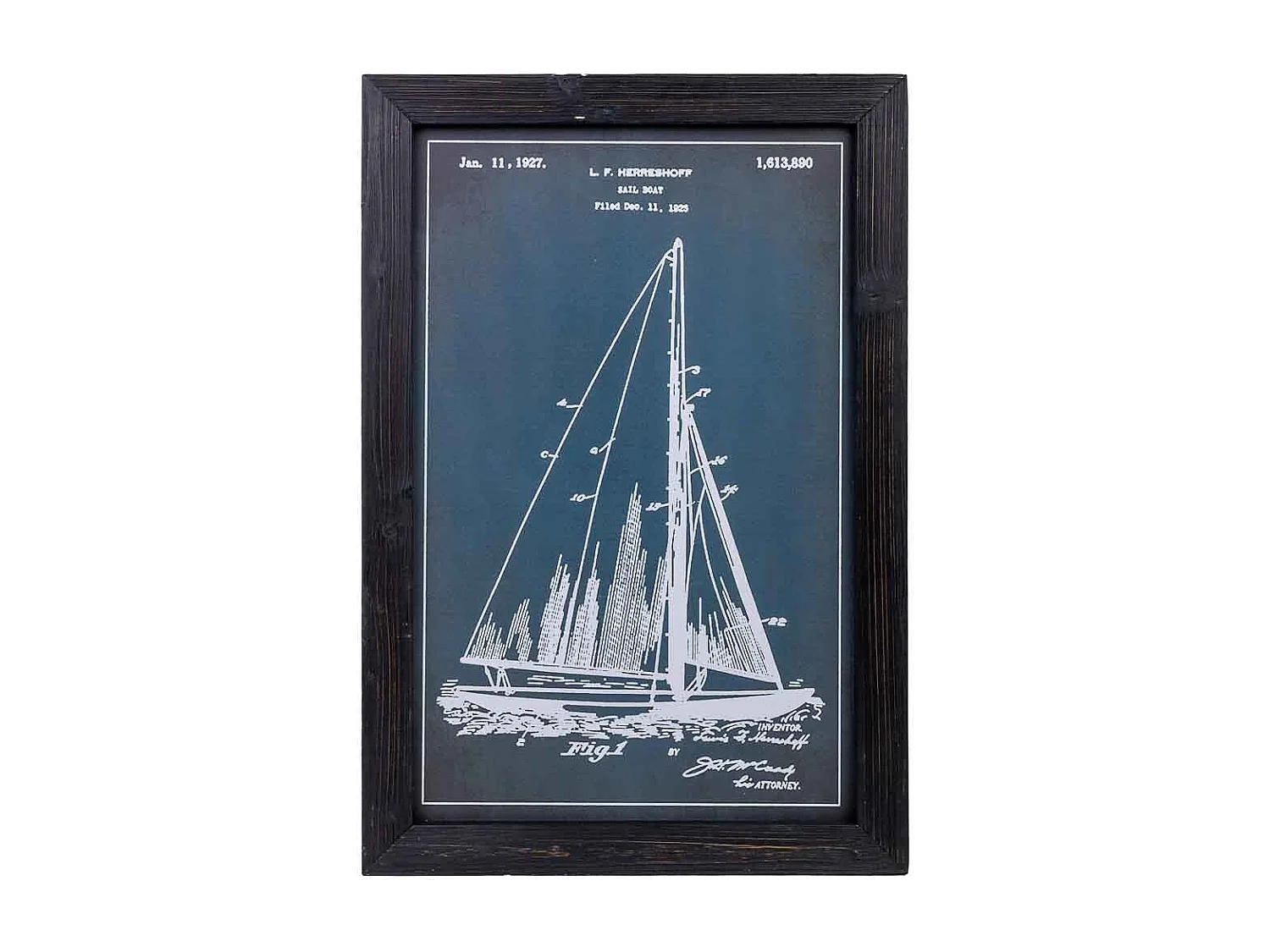 Quadro in tela stampata con cornice in legno, 40x60x1,5