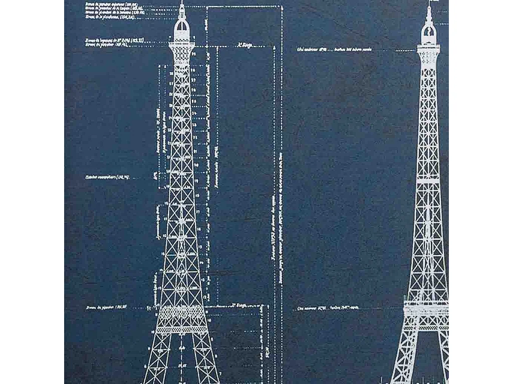 Rahmen aus Holz und bedrucktem Stoff