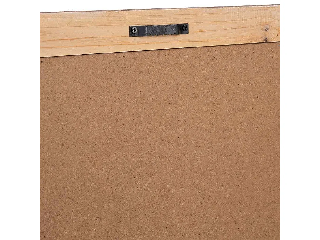 Rahmen aus Holz und bedrucktem Stoff