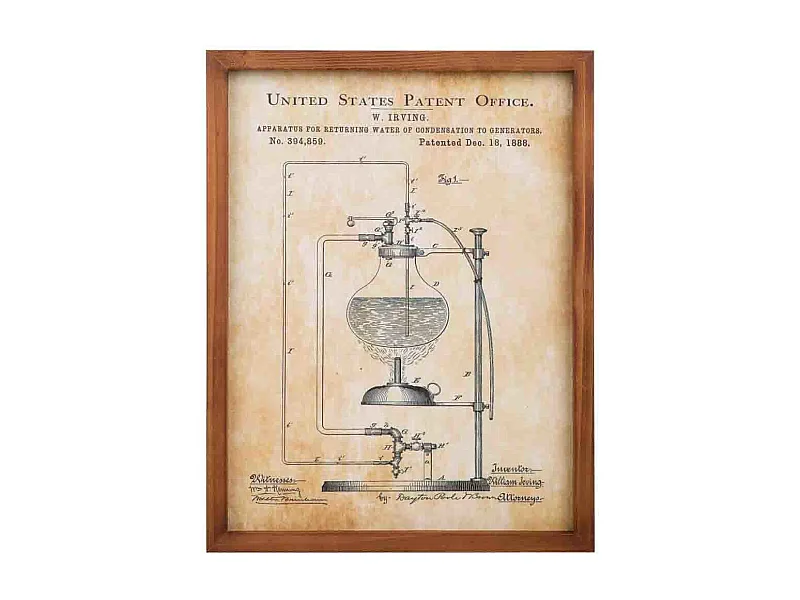 Rahmen aus Holz und Stoff