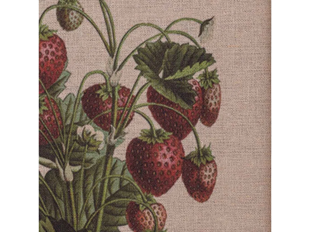 Rahmen aus Holz und bedrucktem Stoff