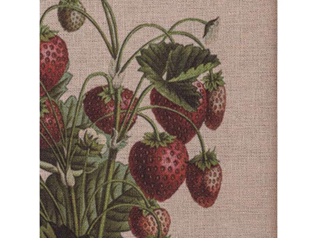 Quadro de madeira e tecido impresso