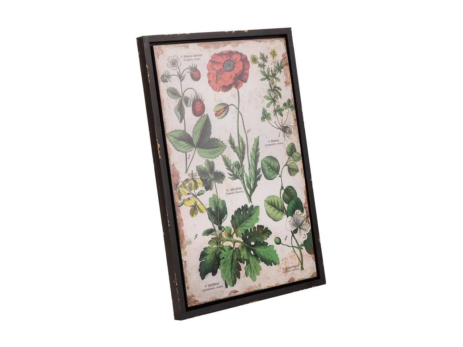 Quadro de madeira e tecido