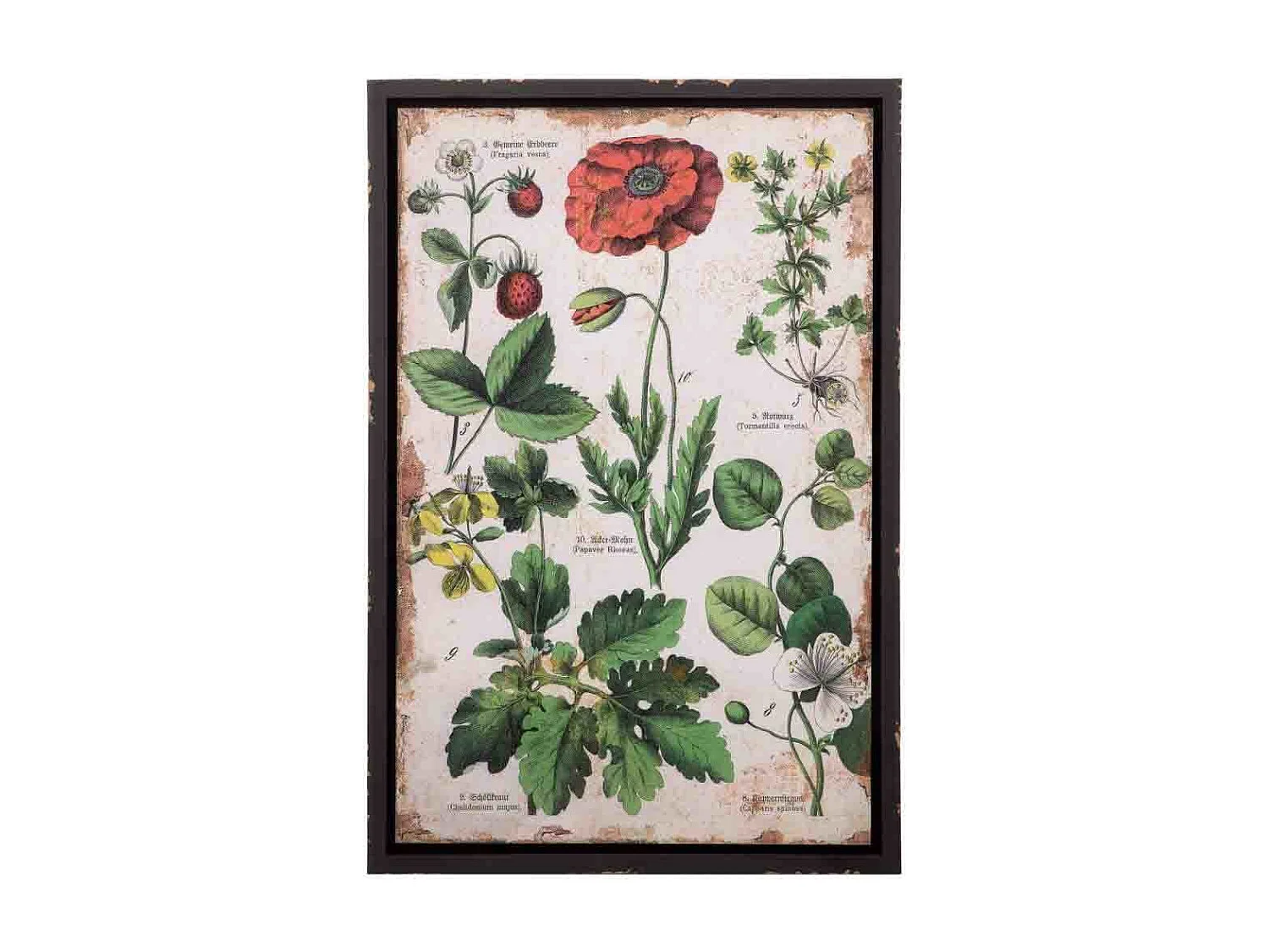 Quadro de madeira e tecido