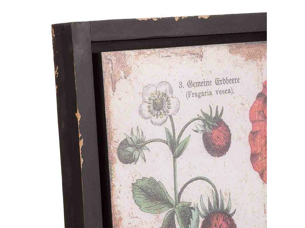 Quadro de madeira e tecido