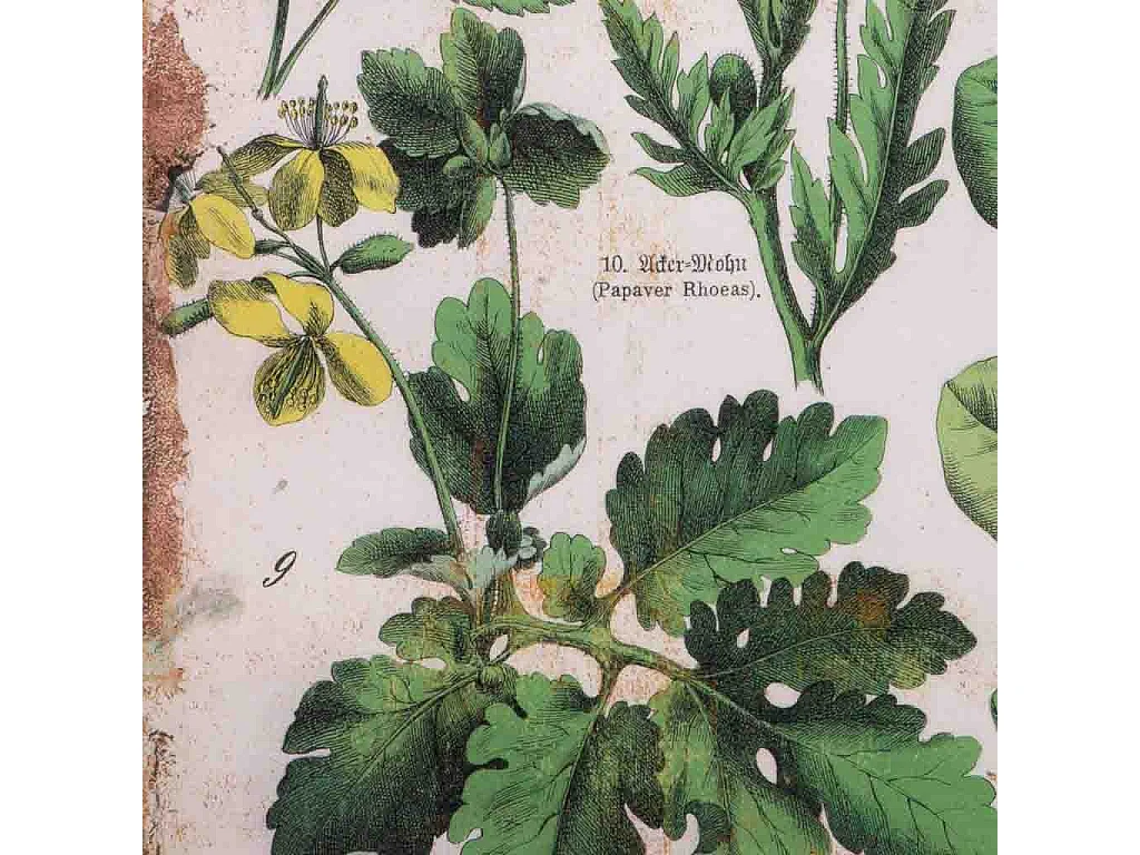 Quadro de madeira e tecido