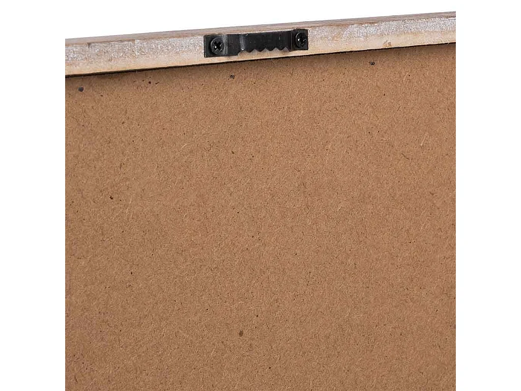 Cadre en bois et tissu imprimé